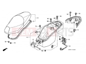HONDA SES1252 Dylan 125 2002 F-15 SEAT / LUGGAGE BOX
