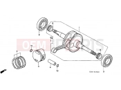 HONDA SES1253 Dylan 125 2003 E-16 CRANKSHAFT / PISTON