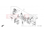 HONDA SES1502 Dylan 150 2002 F-12 FRONT BRAKE CALIPER