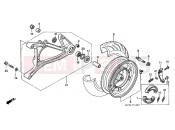 HONDA SES1502 Dylan 150 2002 F-14 REAR WHEEL / SWING