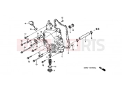 HONDA SES1503 Dylan 150 2003 E-7 RIGHT CRANKSHAFT COVER
