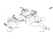 HONDA SES1503 Dylan 150 2003 F-22 REAR FENDER
