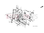 HONDA FES2501 Foresight 2001 E-7 RIGHT CRANKSHAFT COVER