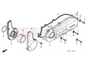 HONDA FES2501 Foresight 2001 E-11 LEFT CRANKSHAFT COVER
