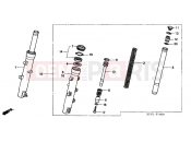 HONDA FES2501 Foresight 2001 F-14 FRONT FORK