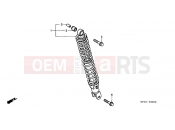 HONDA FES2501 Foresight 2001 F-25 REAR SHOCK ABSORBER