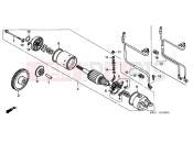 HONDA FES2502 Foresight 2002 E-10 STARTER ENGINE