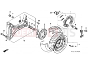 HONDA FES250Y Foresight 2000 F-18 REAR WHEEL