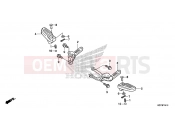 HONDA PCX150 (WW150C) 2012 F-14-10 REAR FOOTREST