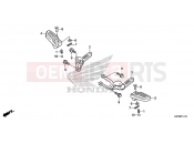 HONDA PCX150 (WW150D) 2013 F-14-10 REAR FOOTREST