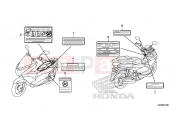 HONDA PCX150 (WW150D) 2013 F-47 WARNING LABEL
