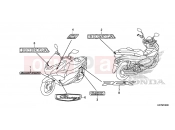 HONDA PCX150 (WW150D) 2013 F-48 JELZÉS/EMBLÉMA