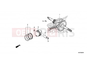 HONDA PCX150 (WW150E) 2014 E-20 CRANKSHAFT / PISTON