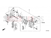 HONDA PCX150 (WW150E) 2014 F-18 FRONT BRAKE CALIPER