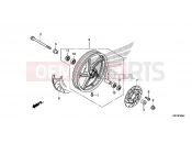 HONDA PCX150 (WW150E) 2014 F-20-40 FRONT WHEEL