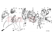 HONDA PES1256 PS125i 2006 F-8 FRONT COVER