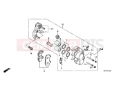 HONDA PES1256 PS125i 2006 F-12 FRONT BRAKE CALIPER