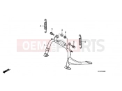 HONDA PES1258 PS125i 2008 F-20 SUPPORT
