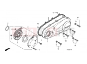 HONDA PES125A PS125i 2010 E-11 LEFT CRANKSHAFT COVER