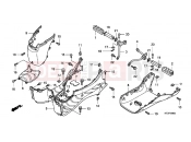 HONDA PES125R9 PS125i R 2009 F-9 FLOOR FOOTREST / REAR FOOTREST