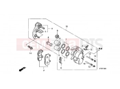 HONDA PES125R9 PS125i R 2009 F-12 FRONT BRAKE CALIPER