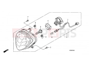 HONDA PES150A PS150i 2010 F-1 HEADLIGHT