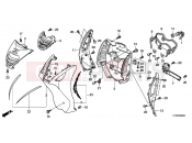 HONDA PES150A PS150i 2010 F-8 FRONT COVER