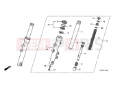 HONDA PES150R8 PS150i 2008 F-11 FRONT FORK