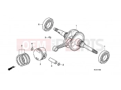 HONDA PES150R9 PS150i R 2009 E-16 CRANKSHAFT / PISTON