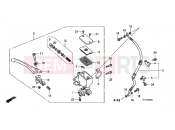 HONDA PES150R9 PS150i R 2009 F-4 FRONT MASTER CYLINDER