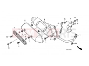 HONDA PES150R9 PS150i R 2009 F-19 EXHAUST DRUM