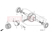 HONDA FES1503 Pantheon 2003 E-16 CRANKSHAFT / PISTON