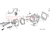 HONDA FES150W Pantheon 1998 E-1 CYLINDER HEAD / CYLINDER