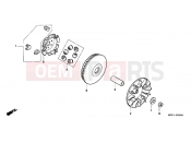 HONDA FES150W Pantheon 1998 E-9 DRIVE FRONT