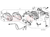 HONDA FES150W Pantheon 1998 F-2 SPEEDOMETER