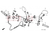 HONDA FES150W Pantheon 1998 F-3 SWITCH / CABLE