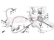 HONDA FES150W Pantheon 1998 F-5 REAR MASTER CYLINDER