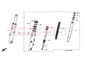 HONDA FES150W Pantheon 1998 F-13 FRONT FORK