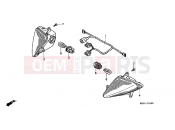 HONDA FES150W Pantheon 1998 F-25 FLASHING