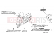 HONDA FES150W Pantheon 1998 SIGN F-33