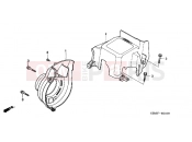 HONDA SFX501 SFX50 2001 E-1 FAN COVER / COVER