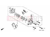 HONDA SFX501 SFX50 2001 F-9 FRONT BRAKE CALIPER