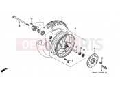 HONDA SFX50S1 SFX50 2001 F-10 FRONT WHEEL