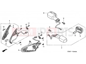 HONDA SFX50S1 SFX50 2001 F-20 FLASHING