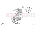 HONDA SFX50T SFX50 1996 E-2 CYLINDER / CYLINDER HEAD