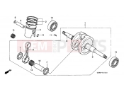HONDA SFX50T SFX50 1996 E-10 CRANKSHAFT / PISTON
