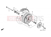 HONDA SFX50T SFX50 1996 F-10 FRONT WHEEL
