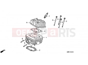 HONDA SFX50X SFX50 1999 E-2 CYLINDER / CYLINDER HEAD