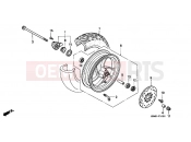 HONDA SFX50X SFX50 1999 F-10 FRONT WHEEL (1)