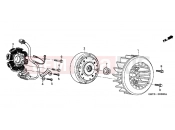 HONDA SH501 SH Fifty 2001 E-3 GENERATOR